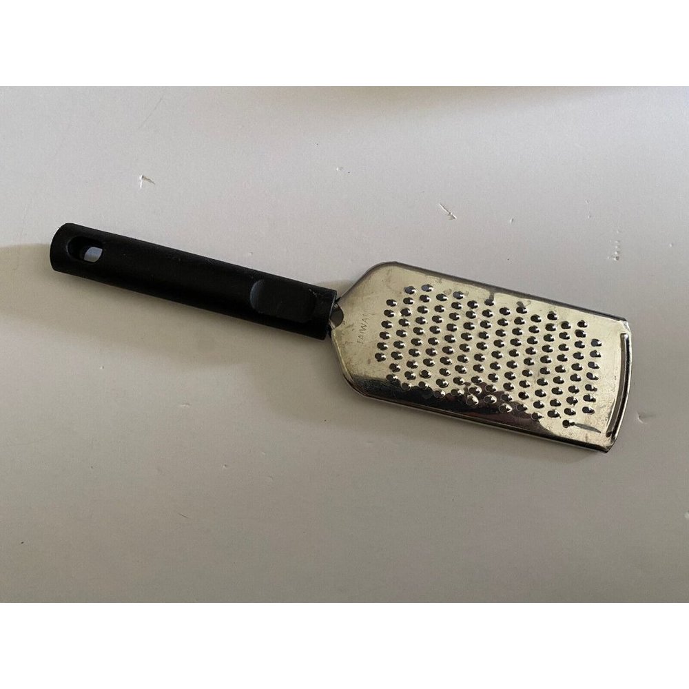 Vintage Stainless Microplane Black Handle Fine Grater Food Sharp Taiwan